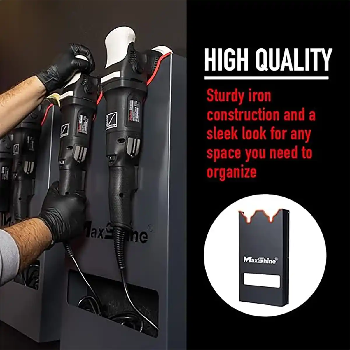 Machine Polisher Wall Holder and Single Holder for Safe Storage